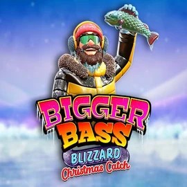Official Slots logo: Bigger Bass Blizzard Christmas Catch by Pragmatic Play at Genie Play Casino